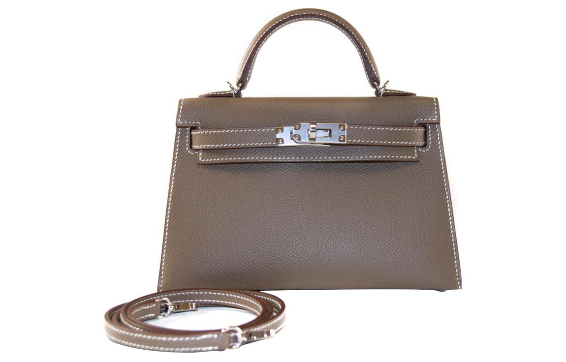 Сумка HERMES Mini Kelly Epsom 18 Etoupe - изображение 2