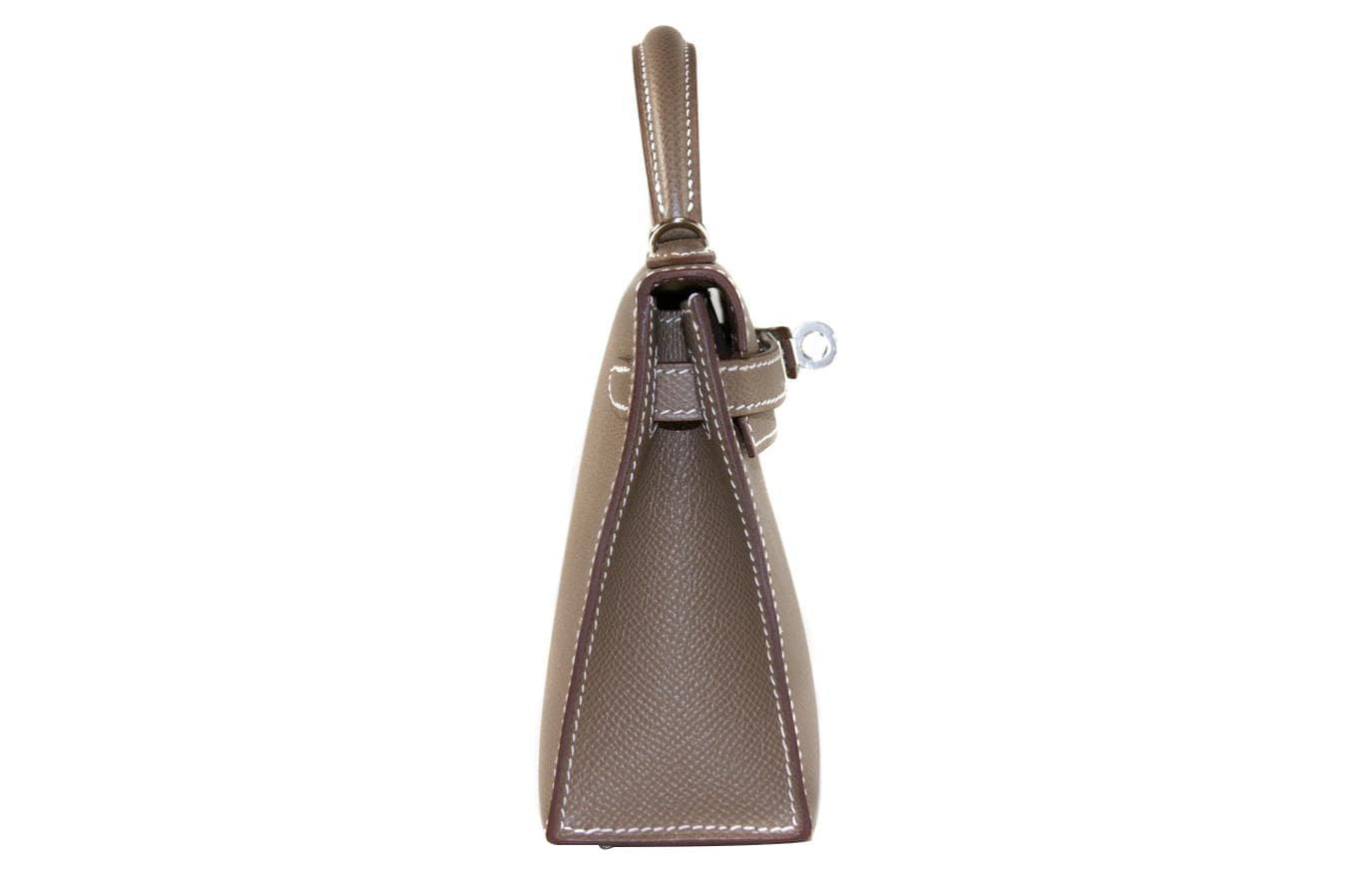 Сумка HERMES Mini Kelly Epsom 18 Etoupe - изображение 4