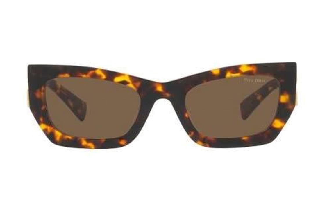 Солнцезащитные очки Miu Miu Irregular Frame Sunglasses Brown - изображение 5