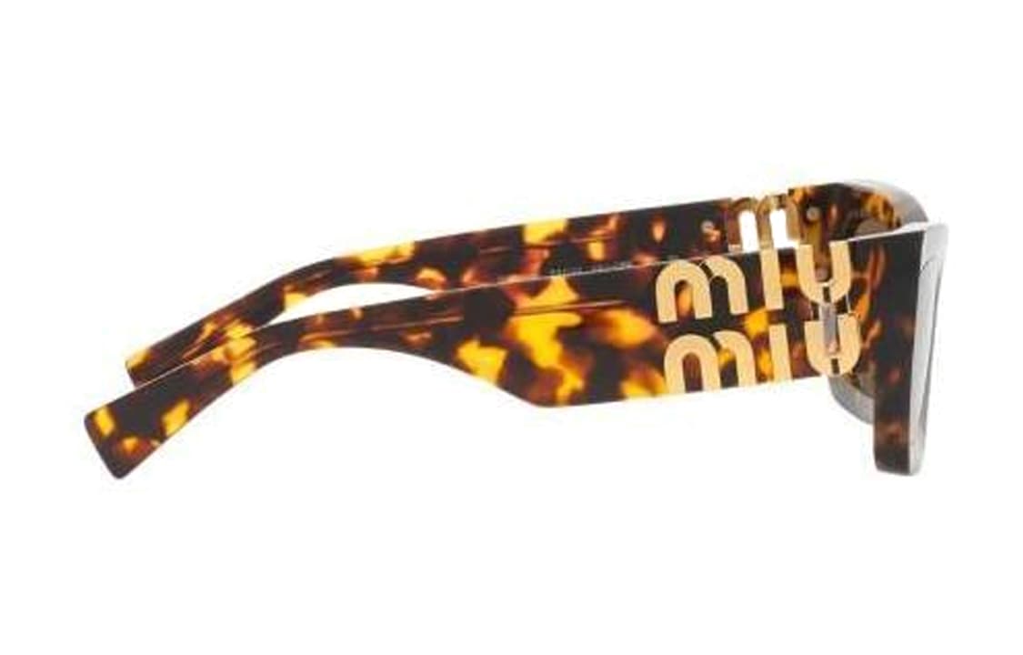 Солнцезащитные очки Miu Miu Irregular Frame Sunglasses Brown - изображение 3