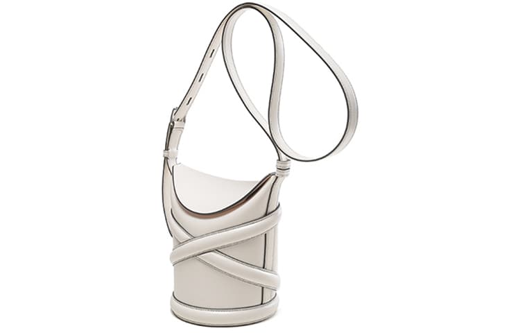 Мини-сумка Alexander McQueen The Curve Bag Ivory - изображение 2