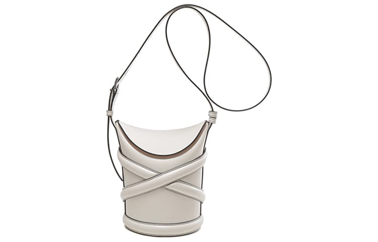 Мини-сумка Alexander McQueen The Curve Bag Ivory - изображение 1