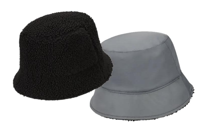 Панама Nike Reversible Fleece Bucket Hat Black/Grey - изображение 2