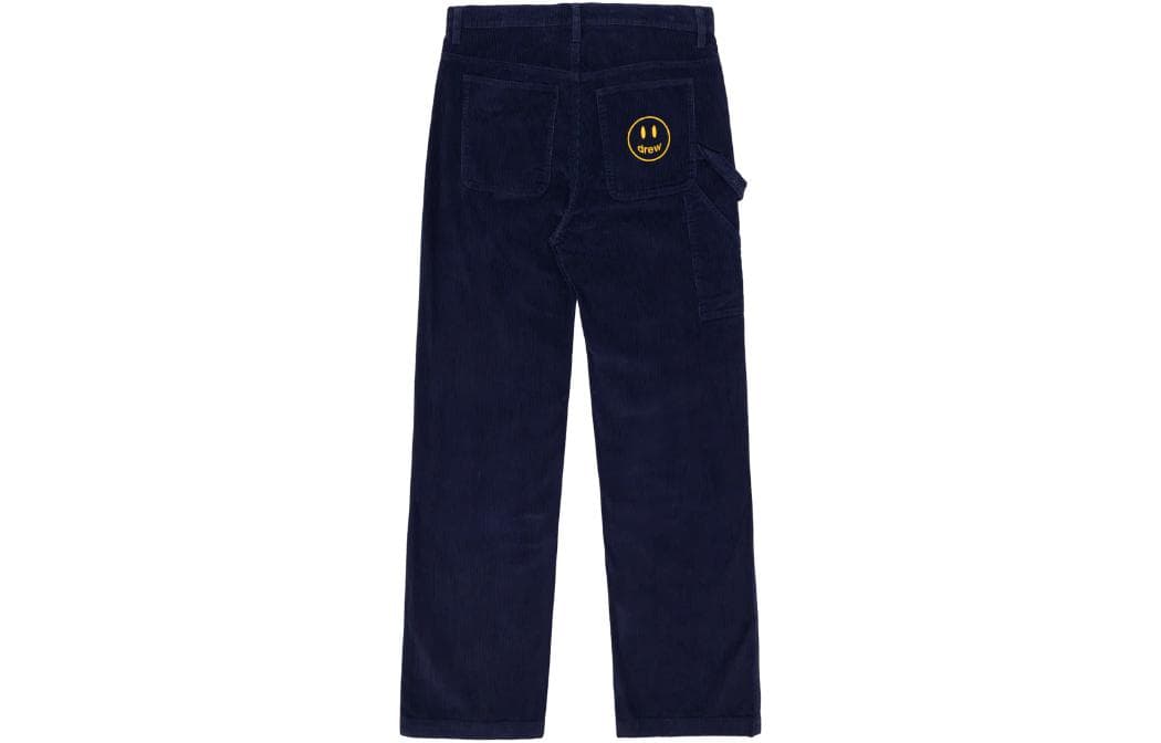 Штаны Drew House FW22 Corduroy Carpenter Pant Dark Navy Logo - изображение 2