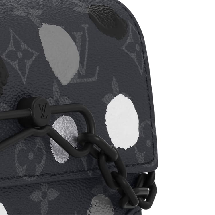 Сумка через плечо Louis Vuitton x Yayoi Kusama Steamer Mini Black - изображение 6