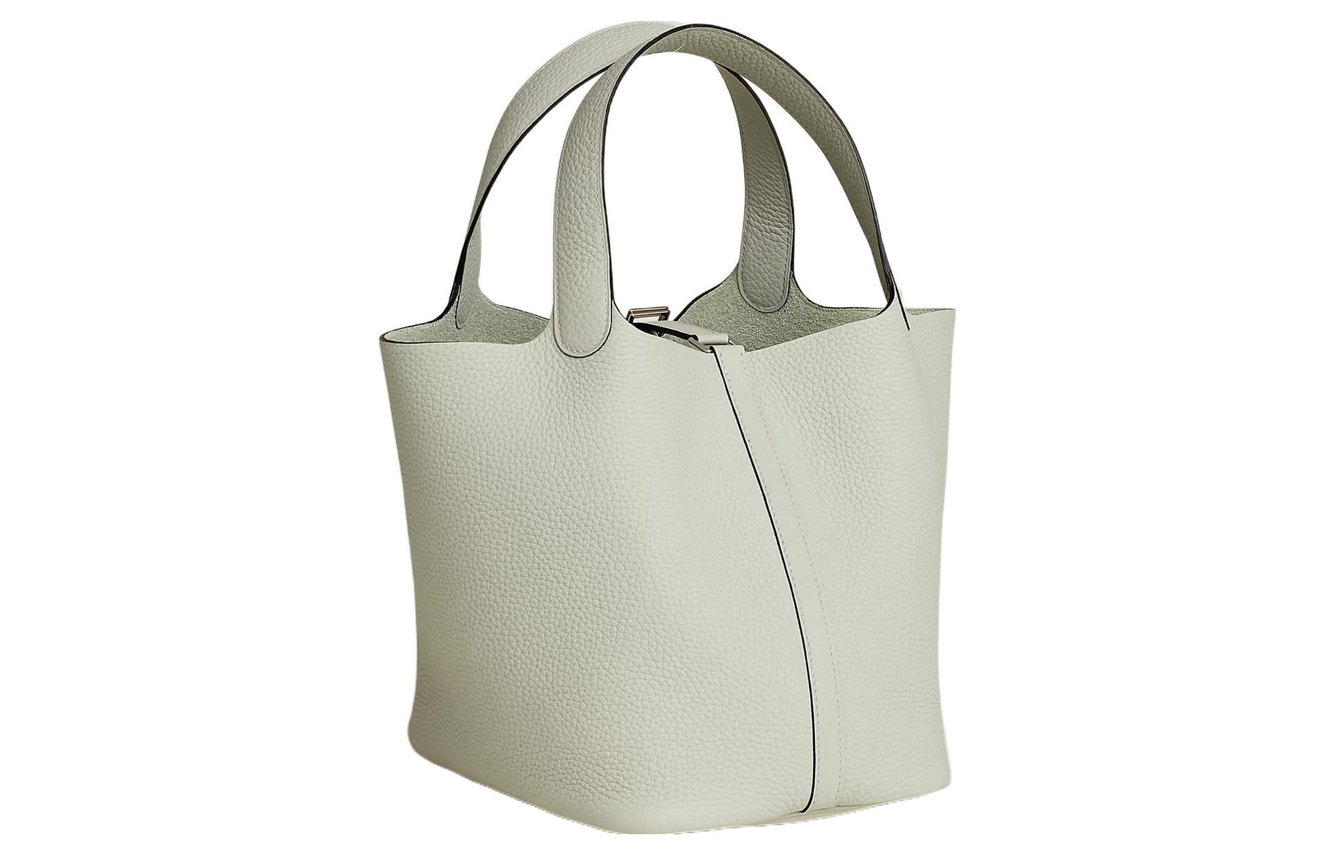 Сумка HERMES Picotin Lock 22 Clemence 0W Gris Neve - изображение 7