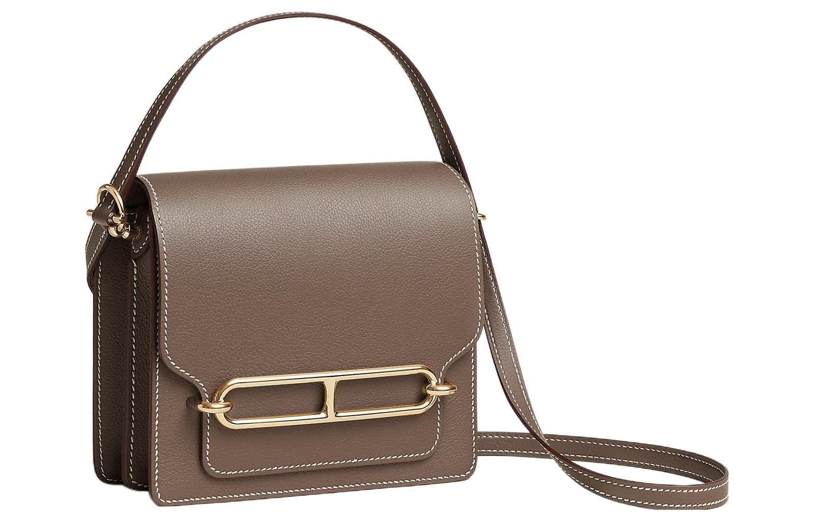 Сумка через плечо HERMES Roulis Evercolor 18 Etoupe - изображение 2