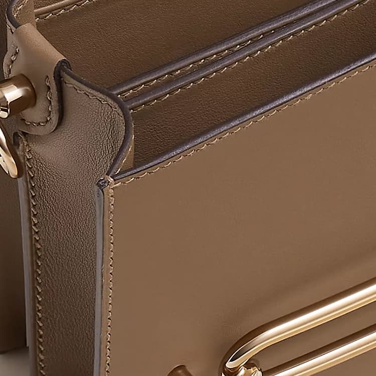 Сумка через плечо HERMES Roulis Mini Swift D0 Beige de Weimar - изображение 4
