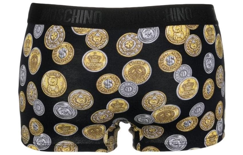 Трусы Moschino Logo Print Boxer Briefs Black - изображение 2