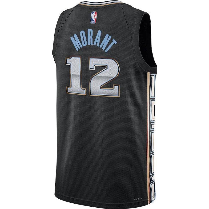 Баскетбольная майка Nike NBA Morant City Edition Jersey Black - изображение 2