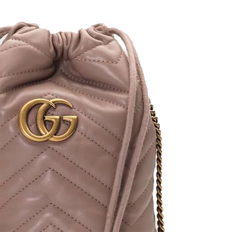 Сумка через плечо Gucci GG Marmont Mini Bucket Bag - изображение 8