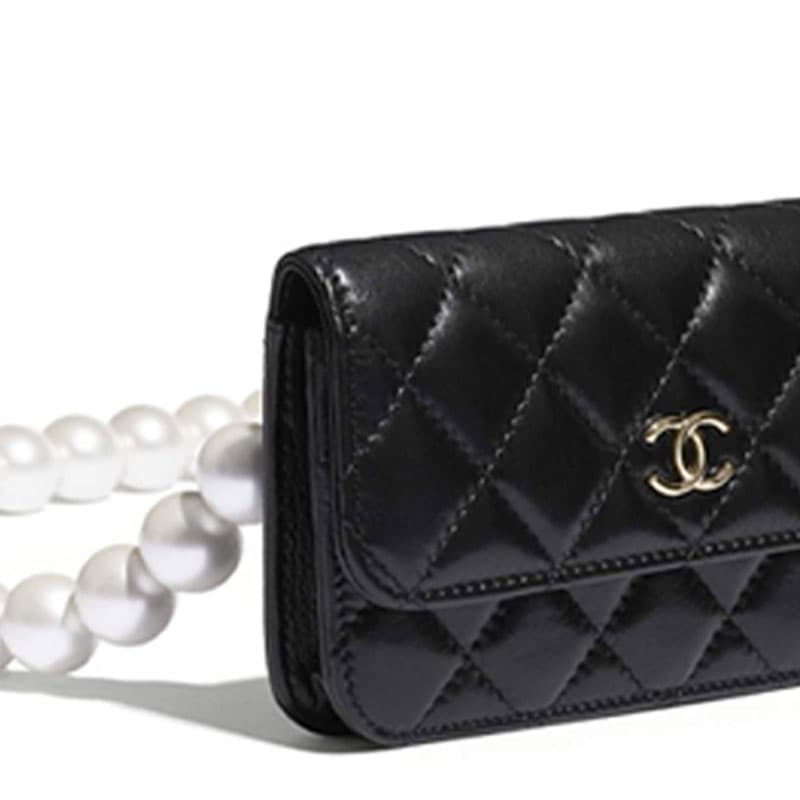Мини-сумка Chanel Lambskin Shoulder Bag Black - изображение 5