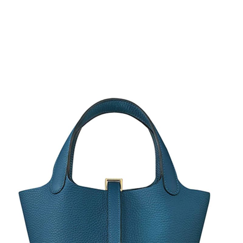 Сумка HERMES Picotin Lock 18 Clemence S4 Deep Blue - изображение 8