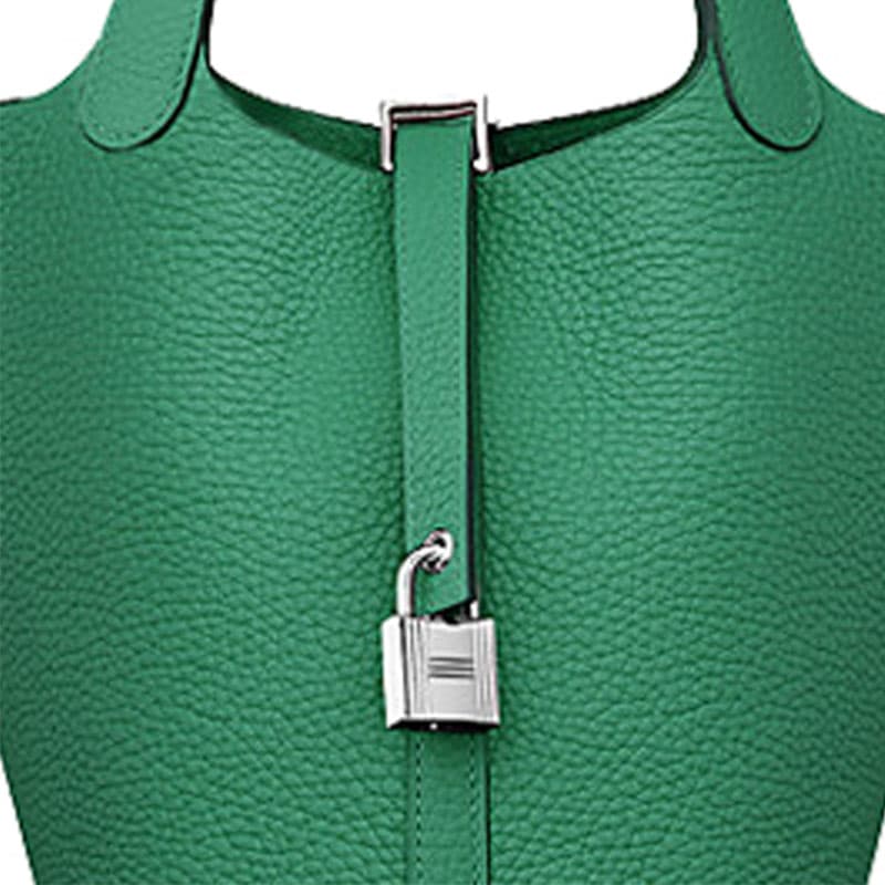 Сумка HERMES Picotin Lock 18 Clemence U4 Vert Vertigo - изображение 4