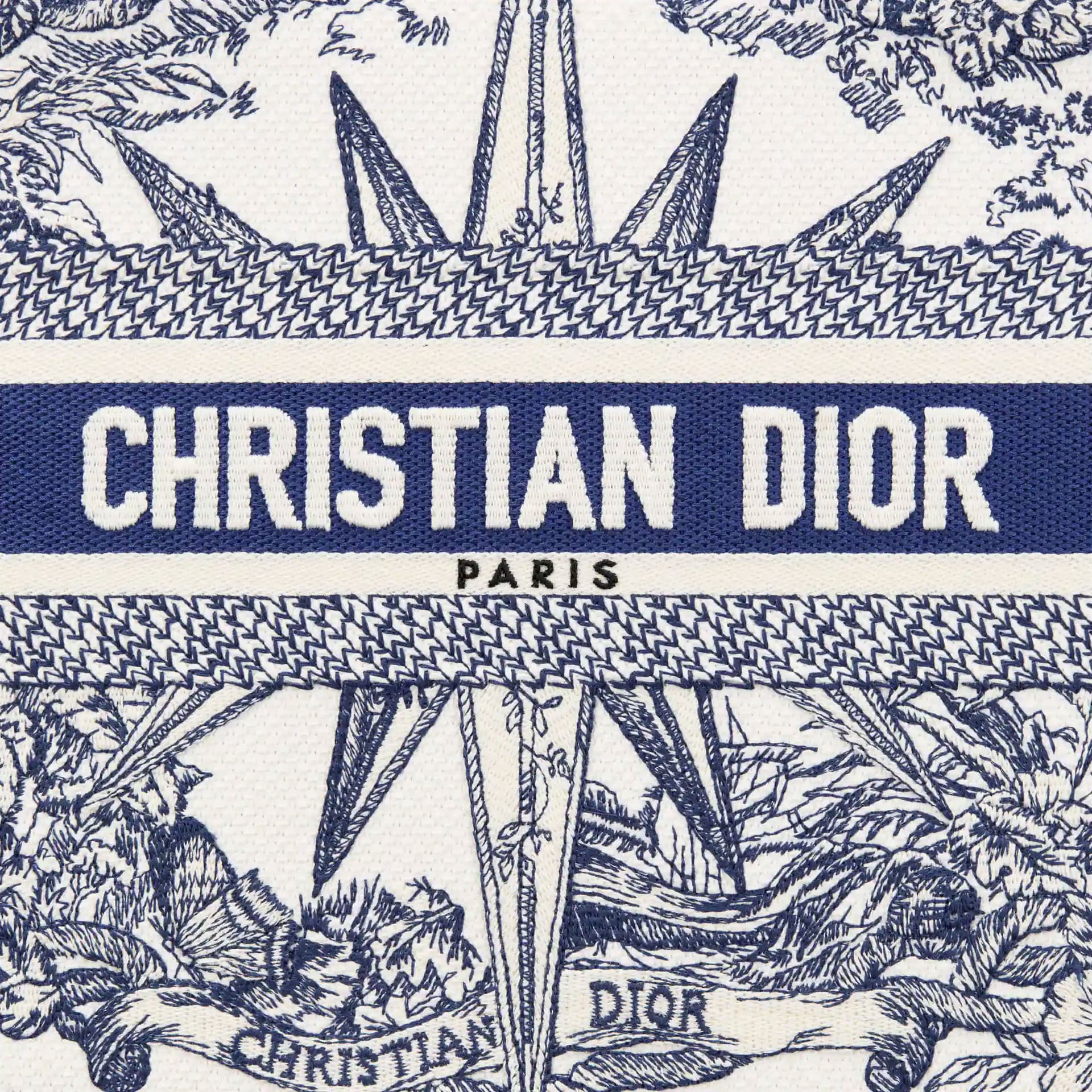 Сумка Dior Book Tote Blue/White - изображение 5