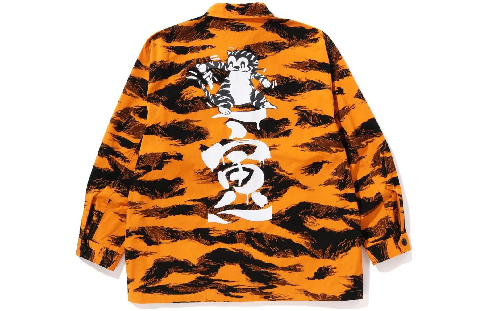 Рубашка A BATHING APE SS23 Tiger Camo Relaxed Fit Military Shirt - изображение 2