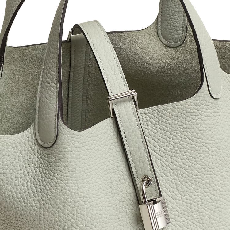 Сумка HERMES Picotin Lock 18 Clemence 0W Gris Neve - изображение 8