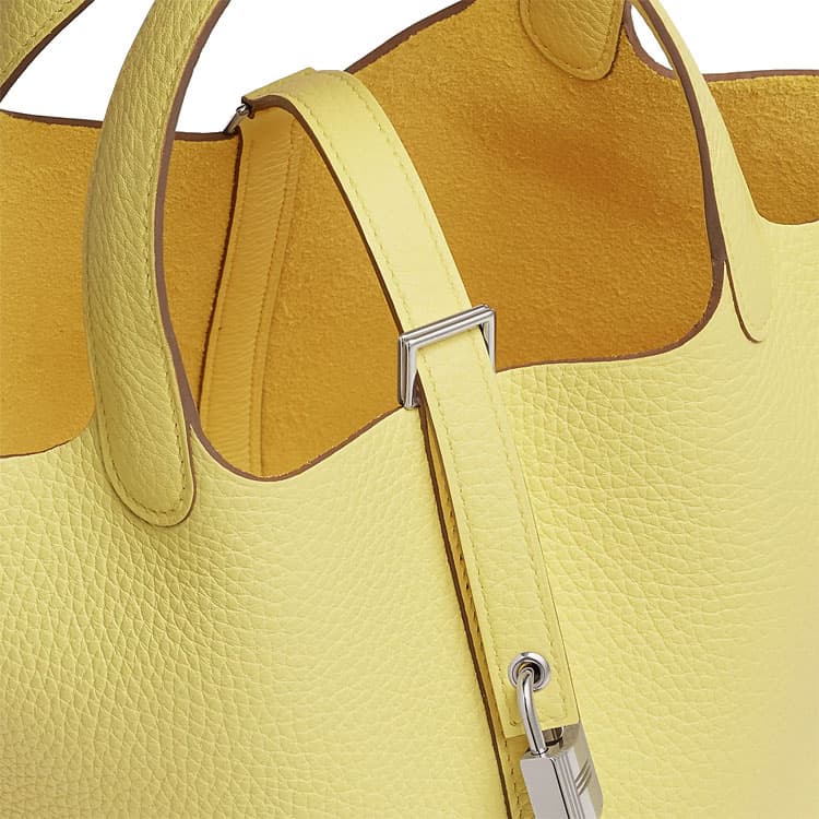 Сумка HERMES Picotin Lock 18 Clemence 0Y Limoncello - изображение 5