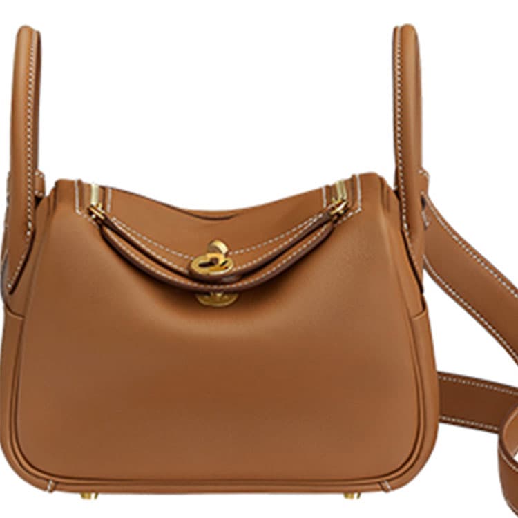 Сумка HERMES Lindy Mini 19 Swift 37 Gold - изображение 4