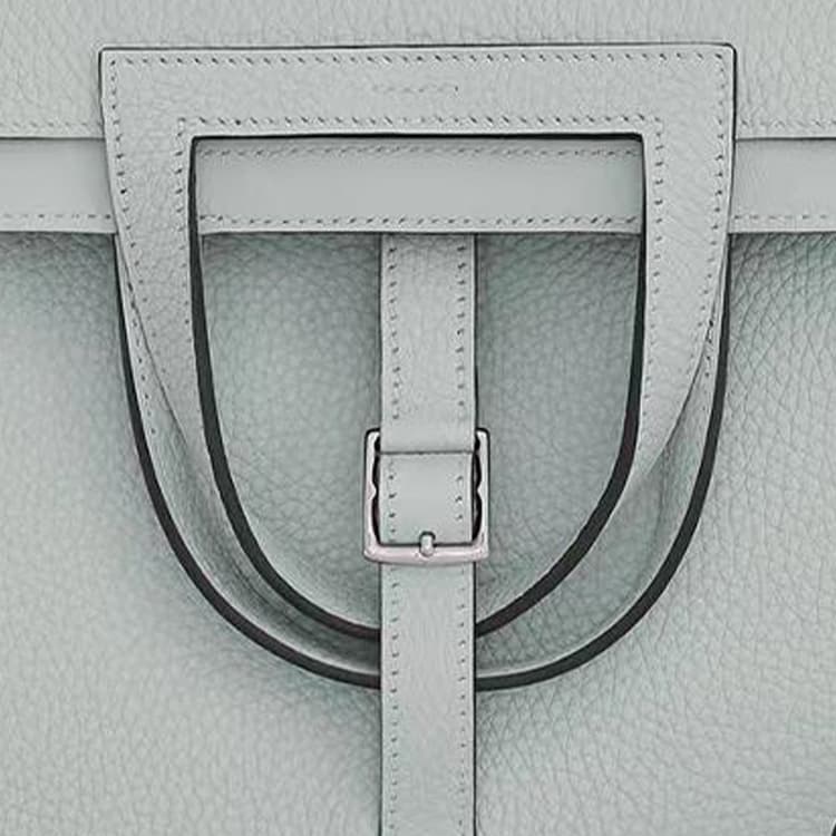 Сумка HERMES Halzan 25 Clemence Bleu Pale - изображение 5