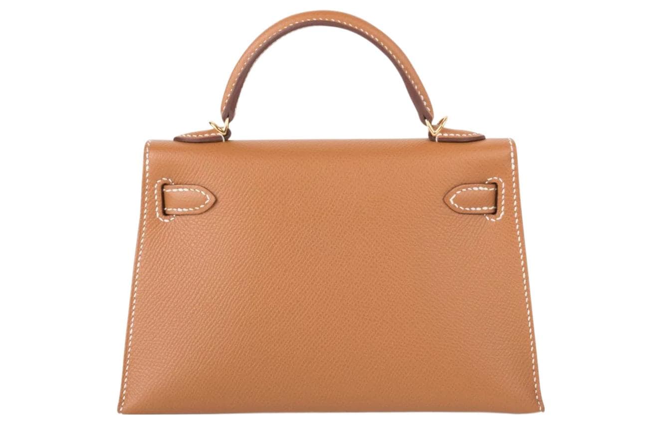 Сумка Hermes Mini Kelly Epsom Gold - изображение 5