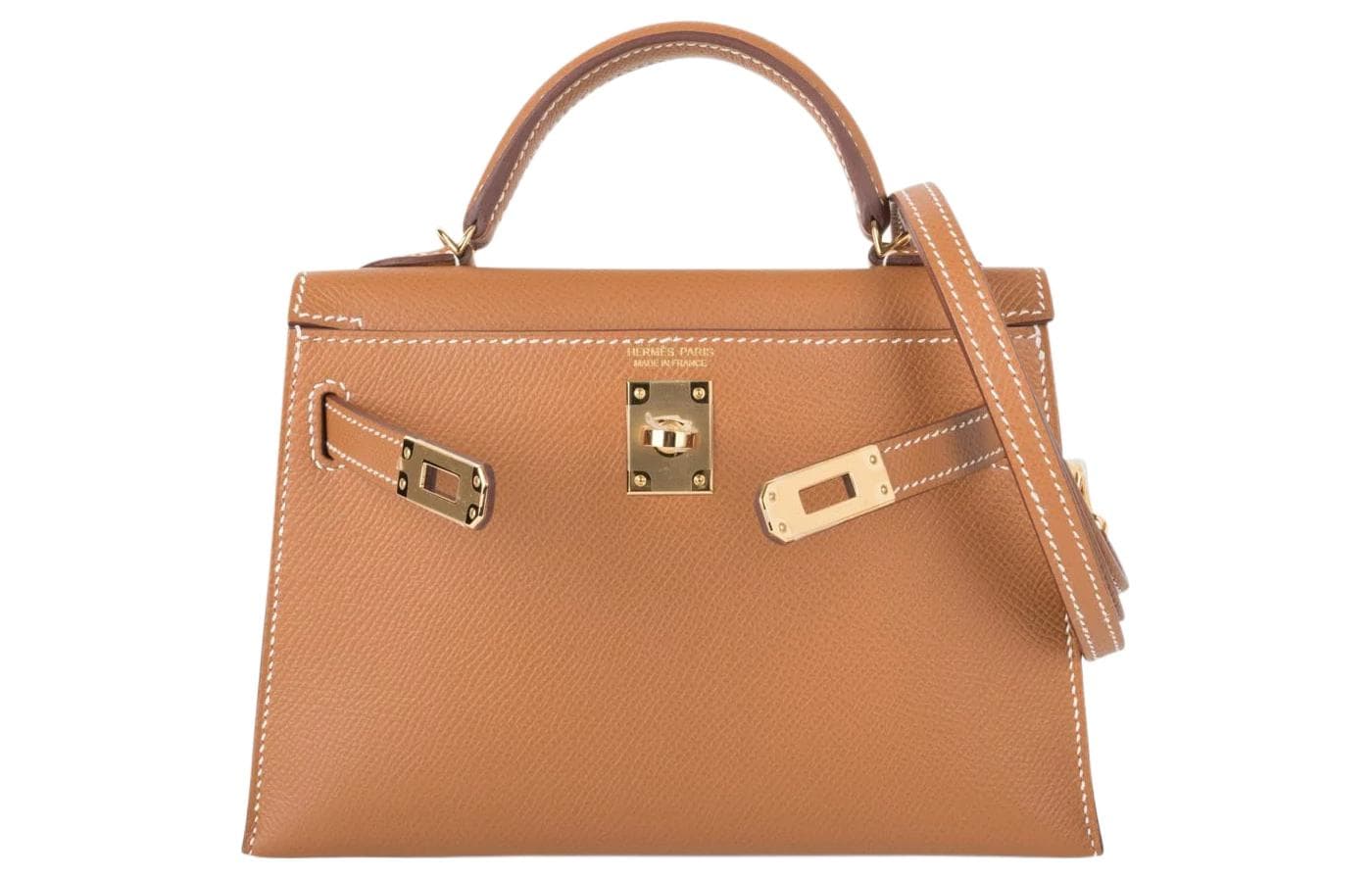 Сумка Hermes Mini Kelly Epsom Gold - изображение 2