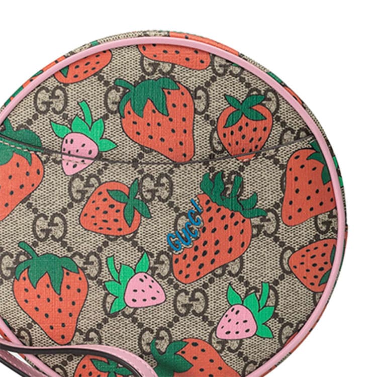 Сумка Gucci Strawberry Print Canvas Coin Purse - изображение 5