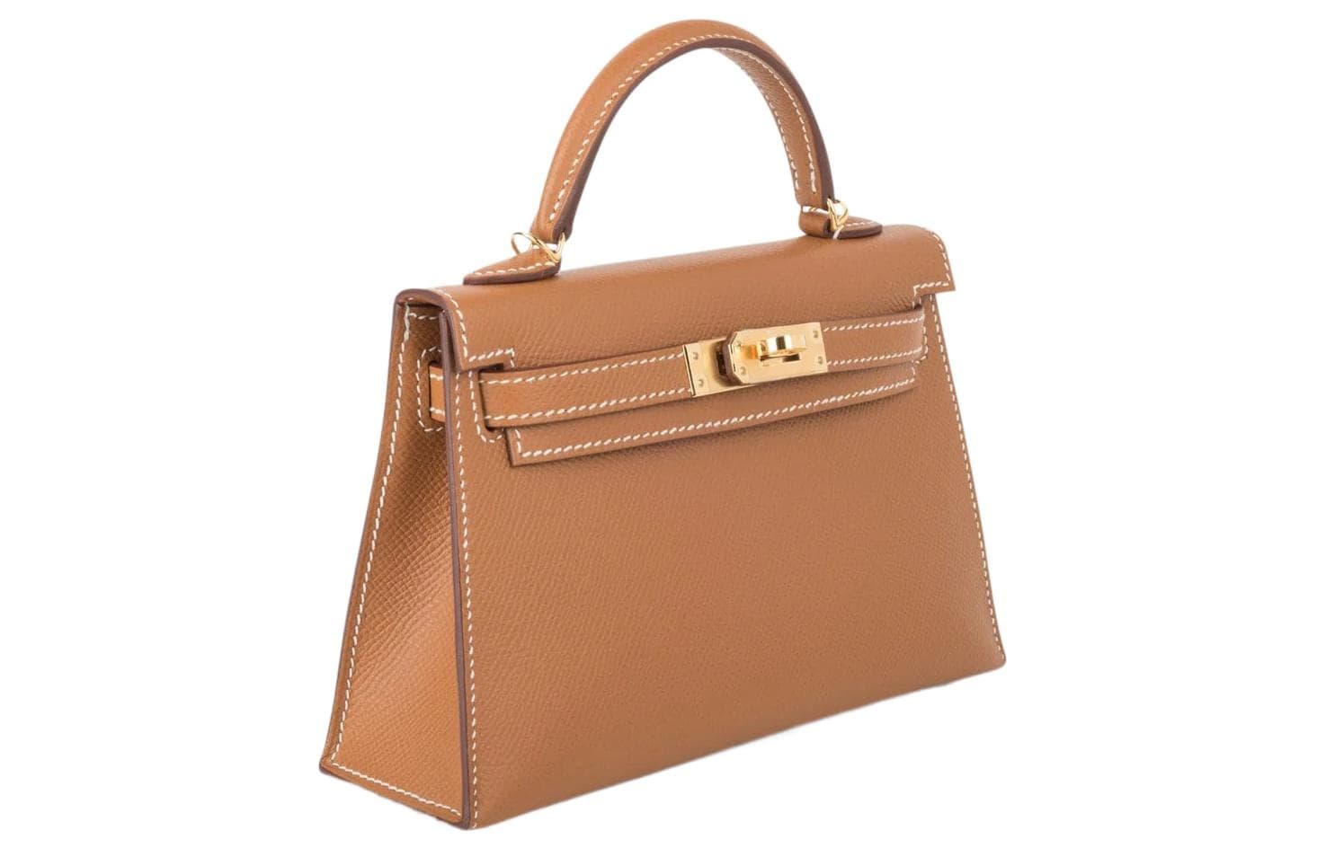 Сумка Hermes Mini Kelly Epsom Gold - изображение 4