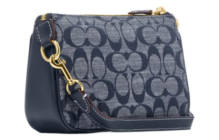 Мини-сумка COACH Nolita 19 Denim Blue - изображение 2