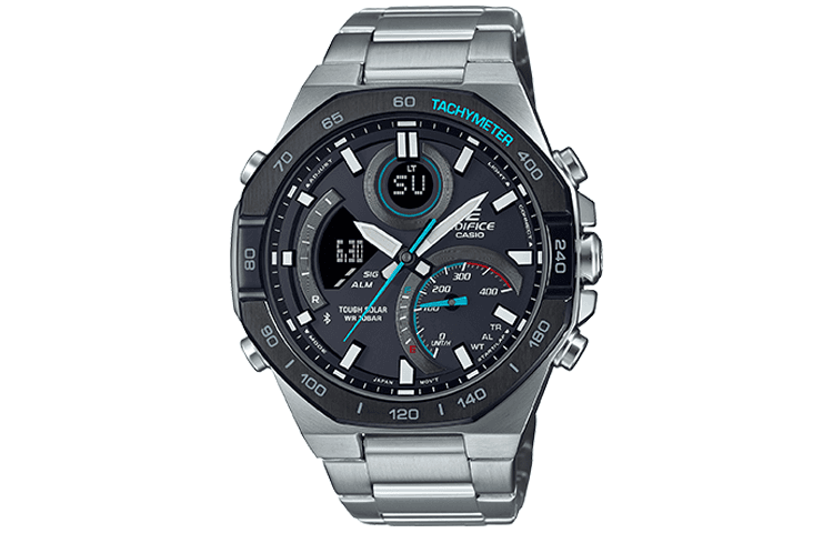 Часы CASIO 100 51.2*48*13.9mm ECB-950DB-1A - изображение 1