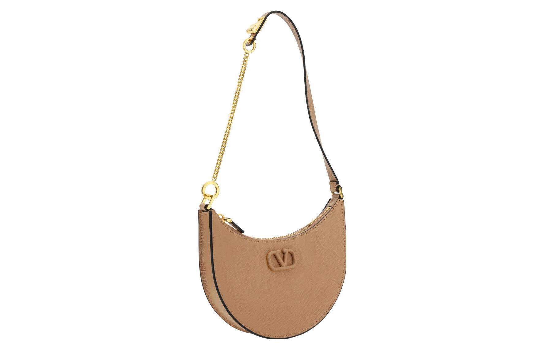 Мини-сумка Valentino Vlogo Signature Hobo Bag Cinnamon Pink - изображение 2