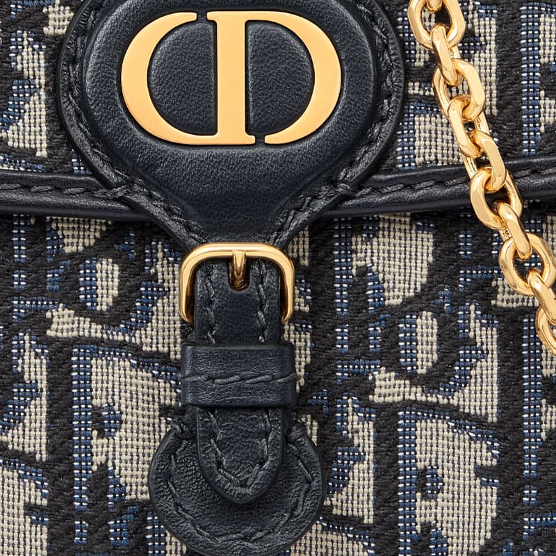 Сумка через плечо Dior Bobby East-West Blue - изображение 7