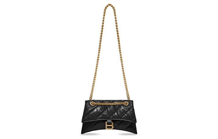 Сумка через плечо Balenciaga Crush Black - изображение 5