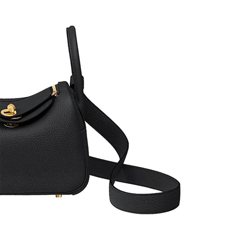 Сумка через плечо HERMES Lindy Mini 19 Taurillon Clemence Noir - изображение 8