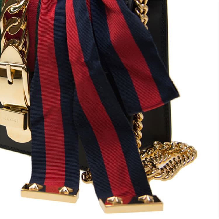 Сумка через плечо Gucci Sylvie Mini Black - изображение 5