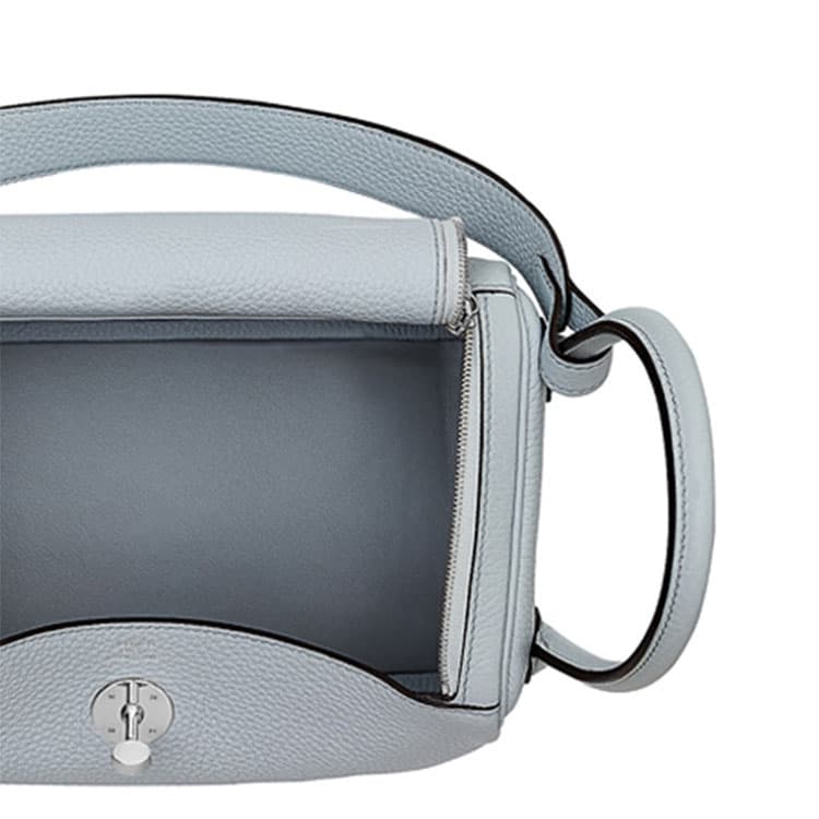 Сумка HERMES Lindy 26 Clemence08 Bleu Pale - изображение 5