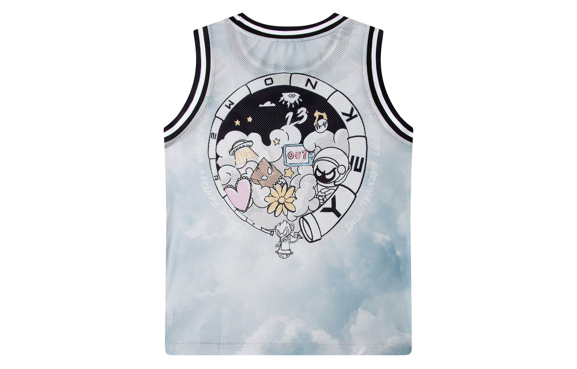 Баскетбольная майка FireMonkey White Cloud Basketball Vest - изображение 2
