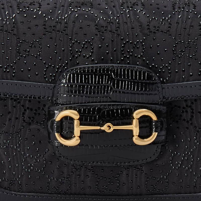 Мини-сумка Gucci 1955 Horsebit Mini Black - изображение 8