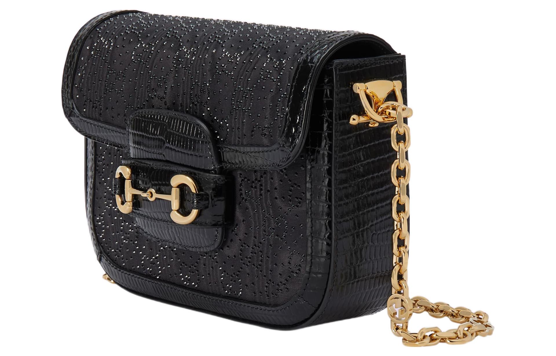 Мини-сумка Gucci 1955 Horsebit Mini Black - изображение 2