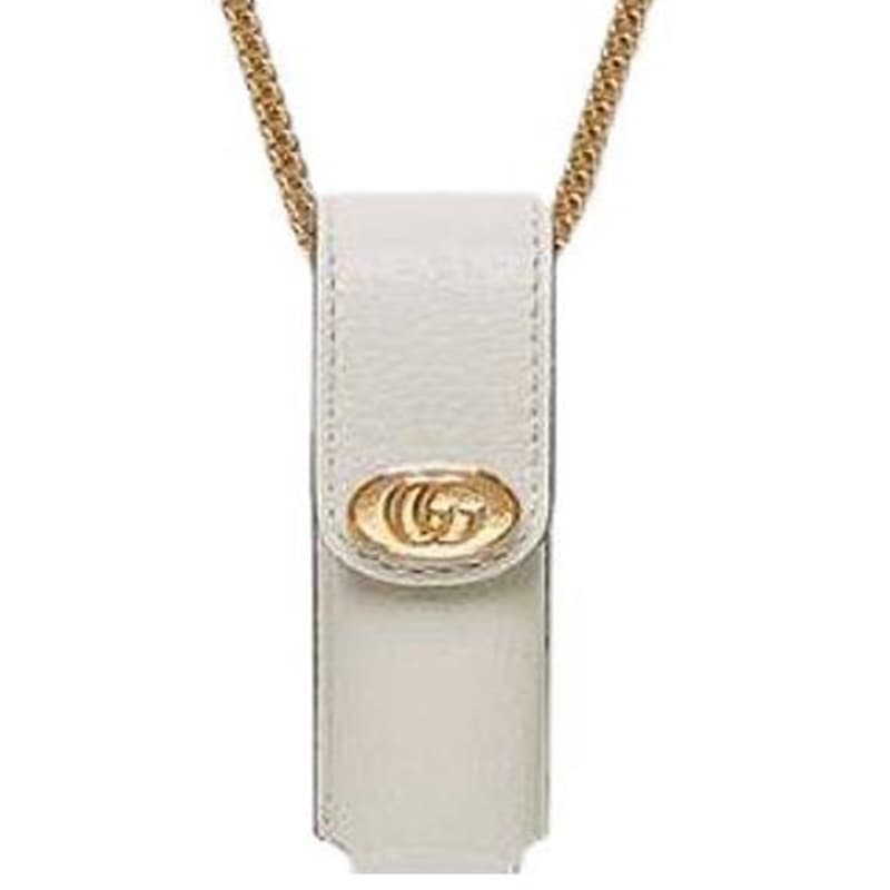 Косметичка Gucci Enamel Double G Lipstick Bag White - изображение 4