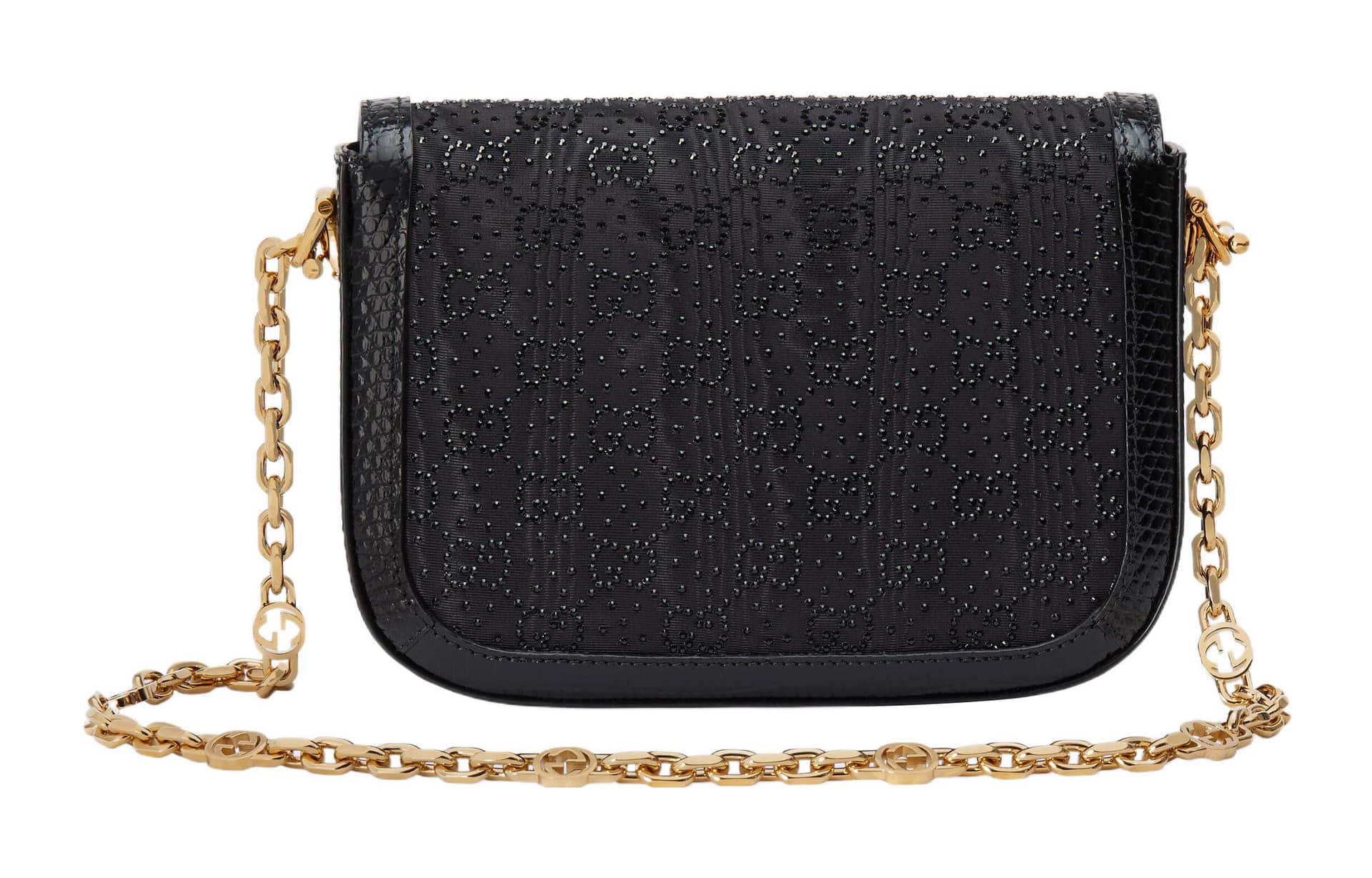 Мини-сумка Gucci 1955 Horsebit Mini Black - изображение 7