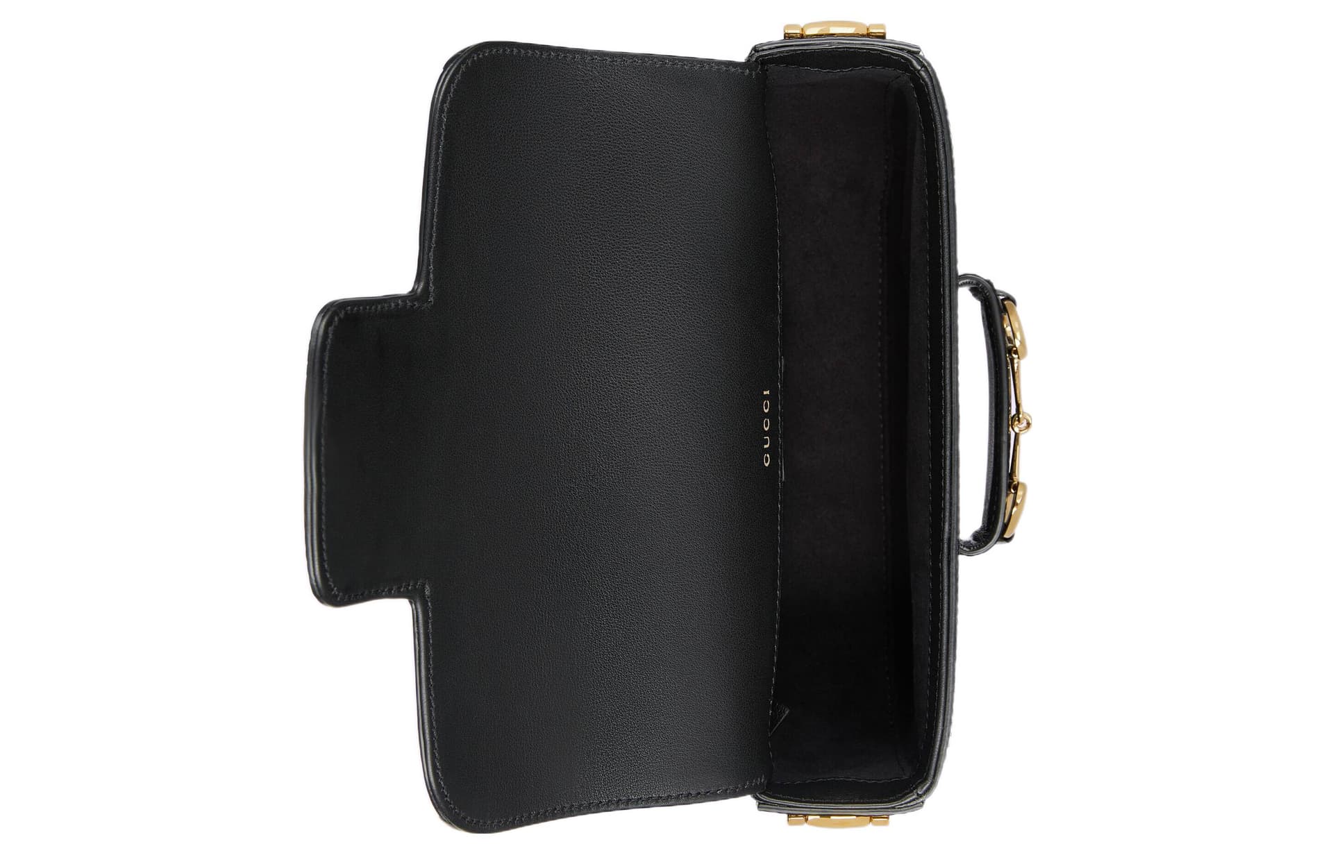 Мини-сумка Gucci 1955 Horsebit Mini Black - изображение 5