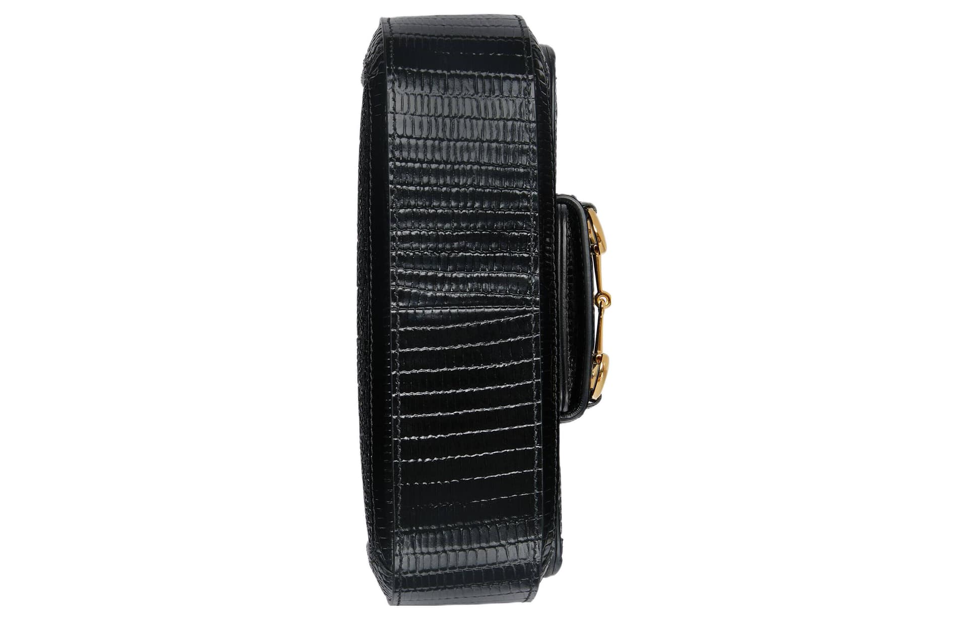 Мини-сумка Gucci 1955 Horsebit Mini Black - изображение 6