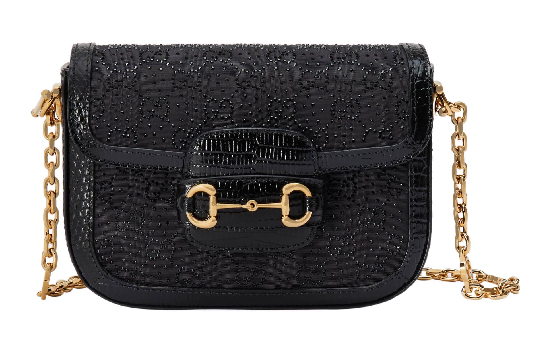Мини-сумка Gucci 1955 Horsebit Mini Black - изображение 1