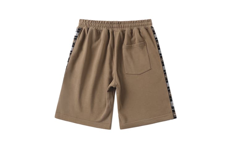 Шорты LAMLICKA Plaid Patchwork Shorts Brown - изображение 2