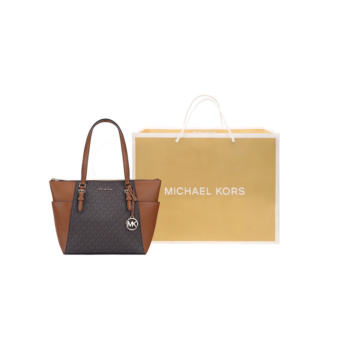 Мини-сумка MICHAEL KORS MK Charlotte PVC Tote - изображение 6