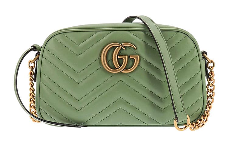 Мини-сумка Gucci GG Marmont Green - изображение 1