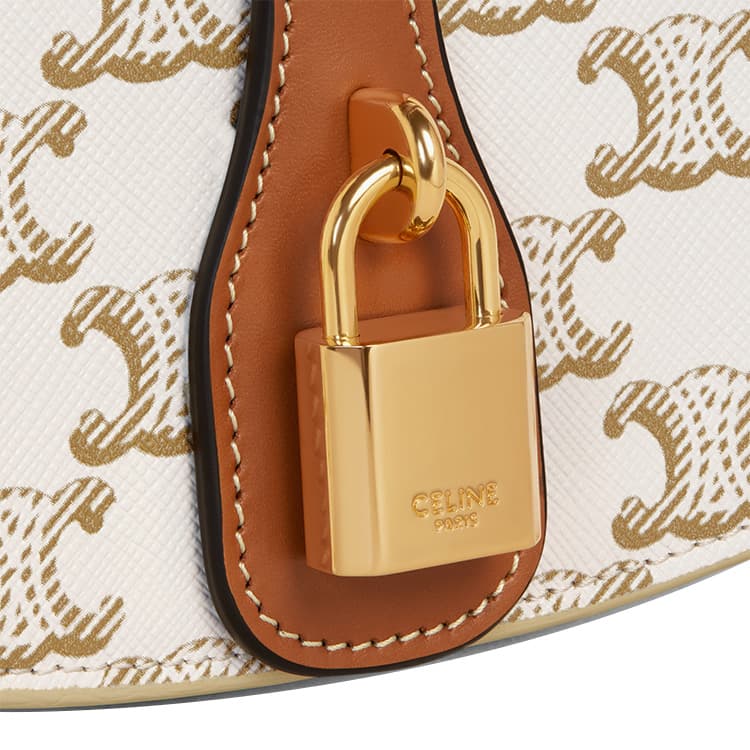 Сумка Celine Triomphe Canvas Mini White - изображение 5