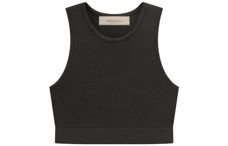 Fear of God Essentials SS23 Womens Knit Rib Sport Tank Off Black - изображение 1