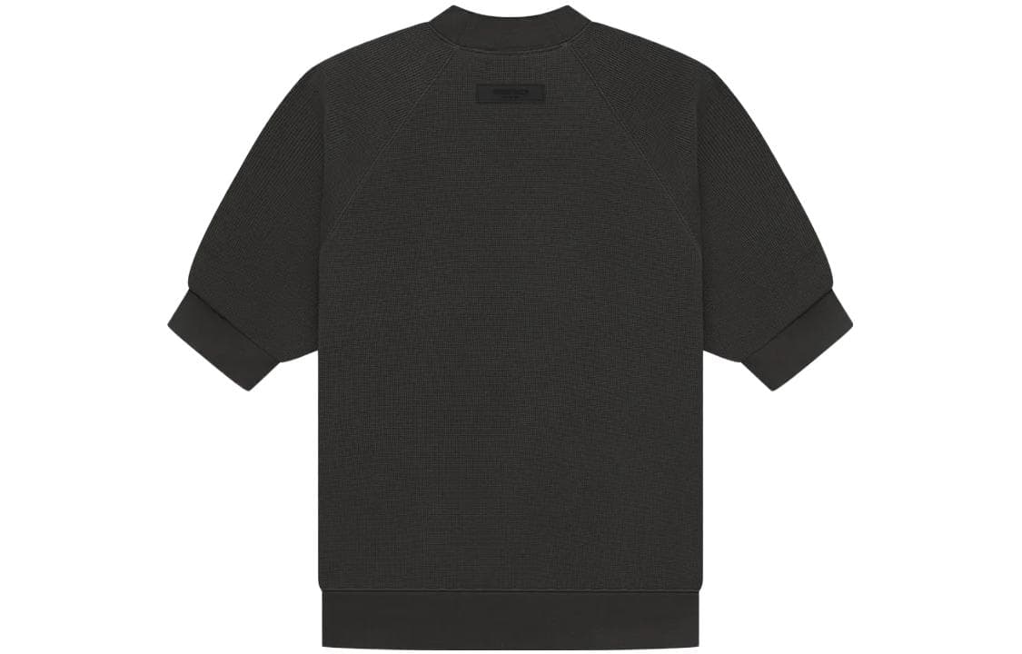 Кофта Fear of God Essentials SS23 Ss Waffle Sweatshirt Off Black T - изображение 2